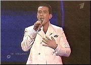 Participant from Ireland - singer Chris Doran on the Eurovision Song Contest 2004