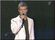 Представитель Исландии - певец Джонси (Jón Jósep Snjæbjörnsson) на Конкурсе Песни Евровидение 2004