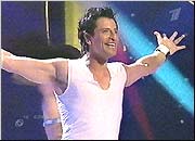 Participant from Greece - singer Sakis Rouvas on the Eurovision Song Contest 2004