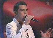 Participant from Serbia and Montenegro - singer Zeljko Joksimovic on the  Eurovision Song Contest 2004