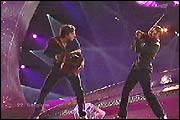 Performance of Urban Trad group - participant from Belgium on Eurovision Song Contest 2003